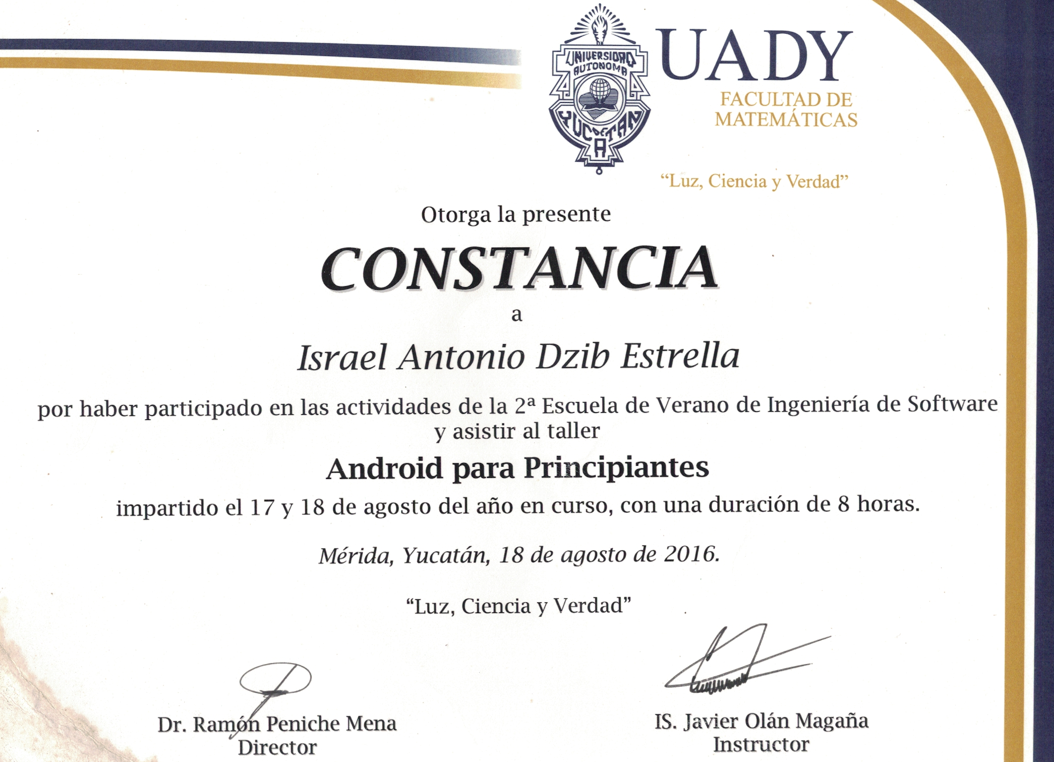 Certificaddo de Bachillerato